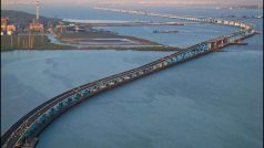 Mumbai Trans Harbour Link: देश का सबसे बड़ा समुद्री पुल लगभग तैयार, 15 मिनट में पूरा होगा 3 घंटे का सफर | PHOTOS