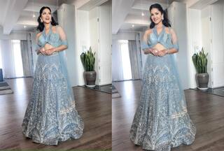 Sunny Leone is One Beautiful 'Sardarni' in Ice Blue Lehenga - See Hot Pics