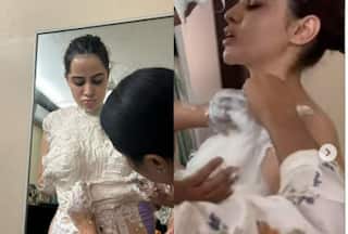 Urfi Javed Applies POP Plaster to Her Body to Make a New Outfit, Shares BTS Video