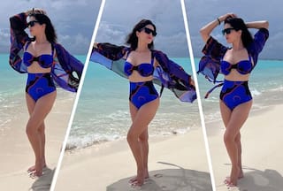 Sunny Leone Creates Monochrome Magic in Sexy Bikini With Plunging Neckline- See HOT PICS