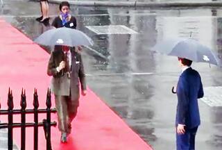 Pak PM Shehbaz Sharif Trolled After Video Shows Him Taking Female Officer's Umbrella