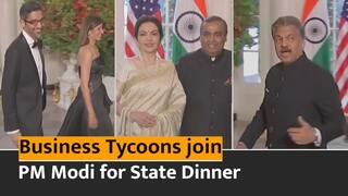 PM Modi In US: World   s richest business tycoons join PM Modi for State Dinner at the White House - Watch Video