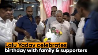 Lalu Yadav Turns 76, Celebrates With Family, Supporters At His Residence In Patna | Watch Video