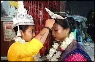 Painting the City of Joy in Rainbow Hues: Kolkata Lesbian Couple Ties Knot after Divorcing Husband