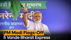 Vande Bharat Train: PM Modi Flags-Off Five Vande Bharat Express Trains From Bhopal - Watch Video