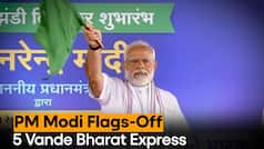 Vande Bharat Train: PM Modi Flags-Off Five Vande Bharat Express Trains From Bhopal - Watch Video