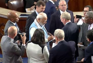 Watch: US Lawmakers Click Selfies With PM Modi, Line Up for Autographs after Iconic Congress Speech