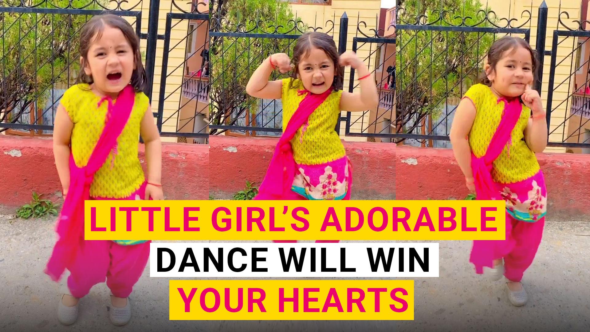 WATCH: Little Girl Adorable Dance On Asha Bhosle Radha Kaise Na Jale Will Win Your Hearts | Viral Video