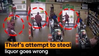 Viral Video: Robber Tries To Steal Liquor From Shop, What Happens Next Will Leave You In Splits | WATCH