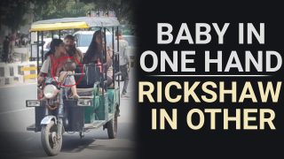 Viral Video: Baby In One Hand, Rickshaw In Other, A Mother's Love Is Selfless ! Watch