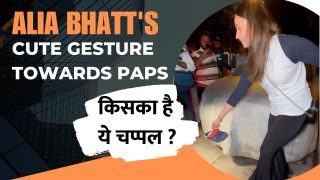 Alia Bhatt Picks Up Paparazzi's Lost Slippers, Adorable Gesture Is Winning Hearts - Watch Video