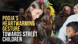 Pooja Hegde Looks Hot In Deep Neck Crop Top And Pants, Netizens Love Her Adorable Gesture Towards Kids - Watch Video