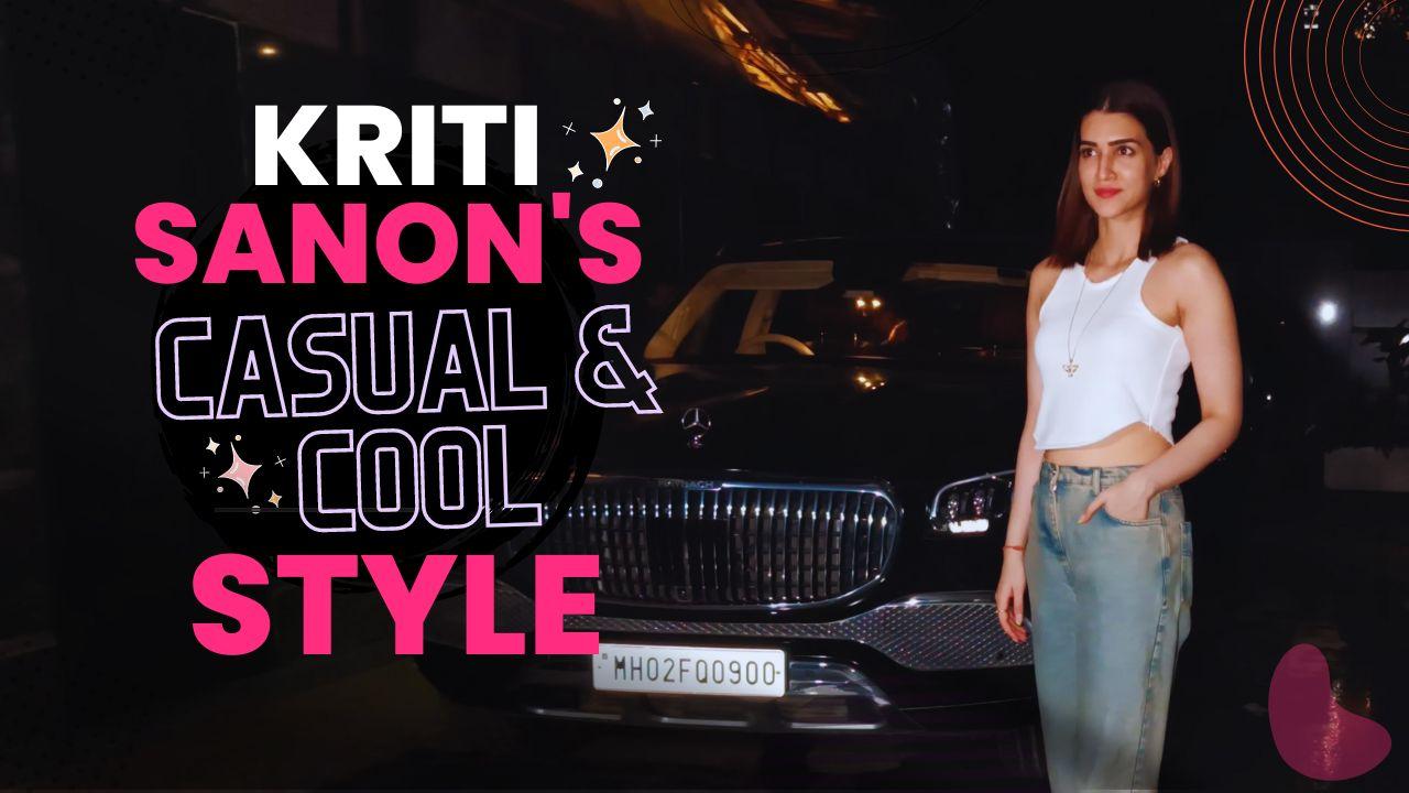 Kriti Sanon Slays In a White Crop Top And Wide Leg Jeans, Actress Nails The  Basic Yet Cool Look - Watch Video