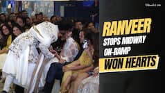 Deepika Padukone को देख रैंप पर ही रुक गए Ranveer Singh, फिर यूं किया Kiss...