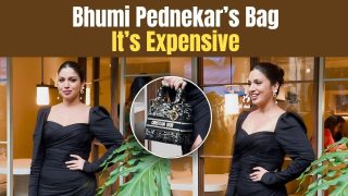 Bhumi Pednekar Looks Ravishing In Black ! Flaunts Her Christian Dior Bag Worth Rs 3 Lakhs - Watch Video