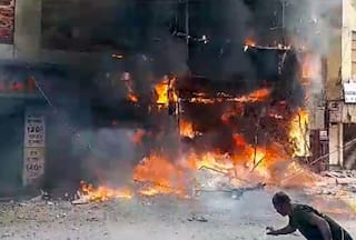 Video: Fire Engulfs Sweet Shop In Delhi's Geeta Colony, No Casualties Reported