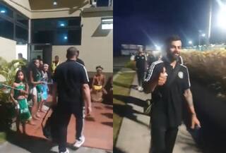 WATCH VIDEO: डोमिनिका पहुंचने पर विराट कोहली, टीम इंडिया का हुआ जबर्दस्त स्वागत, देखें वीडियो