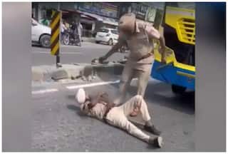 'I Nab Criminals, They Let Them Off For Money': Punjab Cop Lies Down On Busy Highway To Protest Corruption By Colleagues | Watch