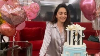 Kiara Advani's 31st Birthday Bash is All About Comfy Pajamas, Three-Tier Cake And Pink Balloons- See Unseen PIC