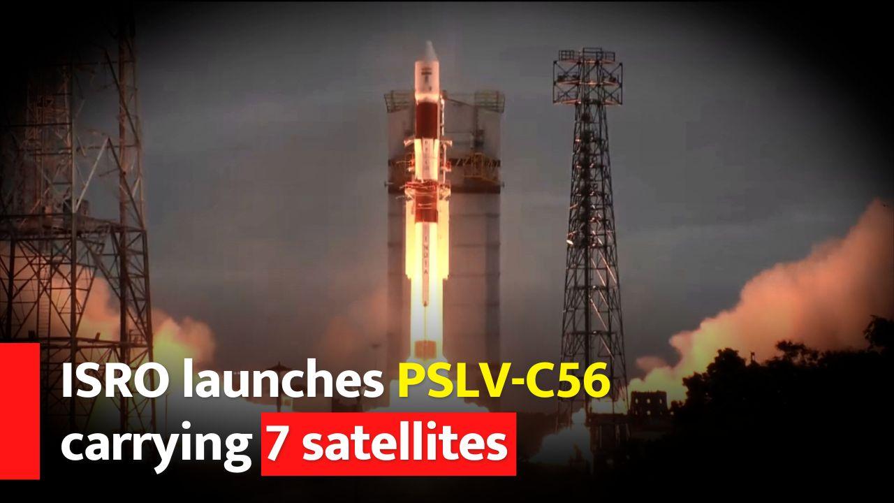 ISRO Launches PSLV-C56 Carrying 7 Satellites From Sriharikota - Watch Video