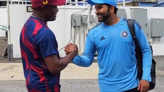 India vs West Indies: Rohit Sharma And Co Team Meet Brian Lara Ahead of Second Test
