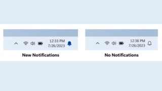 Microsoft Simplifies Windows 11 Notifications with New Bell Icon