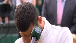Novak Djokovic in Tears After Loss Against Carlos Alcaraz in Wimbledon 2023 Final | WATCH