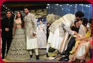 Ranveer Video: रैंप वॉक छोड़ दीपिका को Kiss करने दौड़े रणवीर, मां के छूए पैर- फैंस बोले 'संस्कारी'
