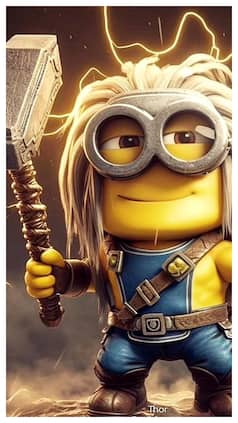 Cute Minions as Superheroes