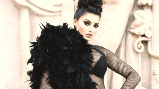 Urvashi Rautela Wears Black See-Through Net Dress With Feathers at Paris Fashion Week 2023, Netizens Call Her 'Black Crow'