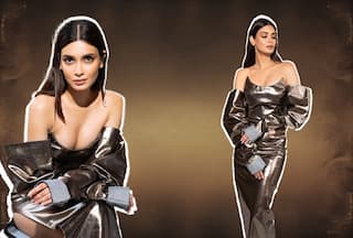 Diana Penty Wraps Herself in Sexy Deep-Neck Metallic Gown at Paris Haute Couture Week- HOT PICS