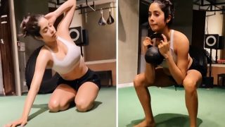 Janhvi Kapoor's Intense Workout is a Reminder to Not Skip Gym And Burn Those Friday-Night Calories-WATCH