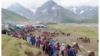 Amarnath Yatra Temporarily Suspended Due To Bad Weather