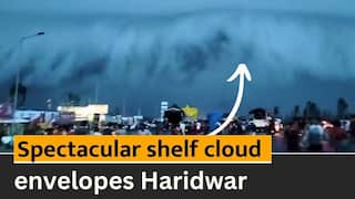 Viral Video: Spectacular Cloud Shelf Forms Over The Skies In Haridwar Amid Monsoon Rains - WATCH