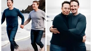 AI Images Depict A Surprising 'All is Well' Scenario Between Elon Musk And Mark Zuckerberg