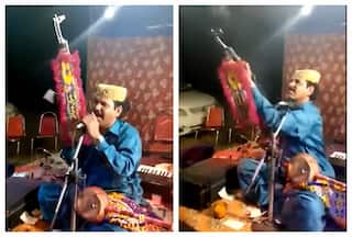 'Best Singer': Watch Folk Artist Performs With AK-47, Fires Multiple Rounds; Leaves Internet Stunned