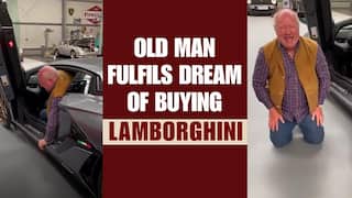 Viral Video: Elderly Man Fulfils His Dream Of Buying Lamborghini, His Priceless Reaction Will Win Your Heart - Watch Video