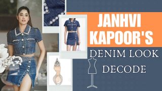 Janhvi Kapoor Gives Major Wardrobe Goals In Denim Co-Ord Set, Price Of The Outfit Will Make Your Jaws Drop - Watch Video
