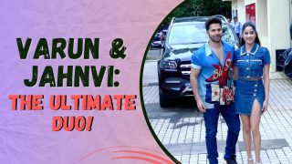 Bawaal Promotion: Bawaal Duo Varun And Janhvi Step Out In The Most Trendiest Look To Promote Their Upcoming Film - Watch Video