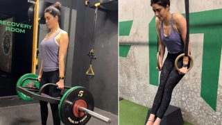 Karishma Tanna Sets Major Gym Goals as She Performs Deadlifts And Headstands in Hot Workout Video, Watch