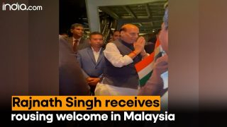 Rajnath Singh Arrives In Malaysia, Indian diaspora overjoyed