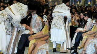 Ranveer Singh Kisses Deepika Padukone, Touches His Mother's Feet on Ramp, DeepVeer Fans Go Crazy - Watch Viral Video