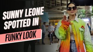 Sunny Leone Turns Heads With Her Glamorous Airport Appearance! Watch Video