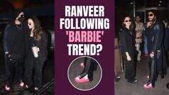 Alia Bhatt And Ranveer Singh Twin In Black, Ranveer Aka Rocky Flaunts His Pink Slippers, Is He Following The Barbie Trend?
