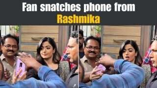 Viral Video: Fan Snatches Phone From Rashmika Mandanna's Hands, Her Reaction Will Melt Your Heart - WATCH