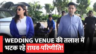 Rajya Sabha से सस्पेंड होने से पहले मंगेतर Parineeti Chopra संग एयरपोर्ट पर दिखें Raghav chadha, चेहरे पर दिखी टेंशन | Watch Video