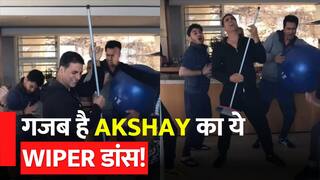 Akshay Kumar Funny Video: Wiper हाथ में लेकर Akshay Kumar ने किया अतरंगी डांस, Video देख हंसी कंट्रोल नहीं कर पाएंगे आप | Watch Video