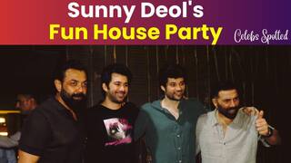 Sunny Deol की हाउस पार्टी में लगा Stars का जमावड़ा, पैप्स के साथ मस्ती करते नजर आये सनी देओल