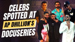 Salman Khan से लेकर  MC Stan तक, A P Dhillon के इवेंट में लगा सितारों का तांता | Watch Video