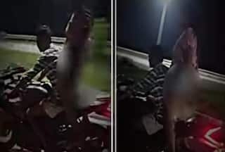 Bihar Viral Video: पटना 'मरीन ड्राइव' का एक और वीडियो वायरल, अब बाइक पर बंदूक लहराती दिखी लड़की